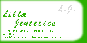 lilla jentetics business card